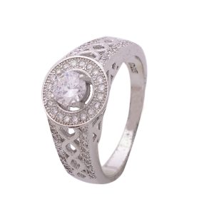 CZ Solitaire Engagement Ring