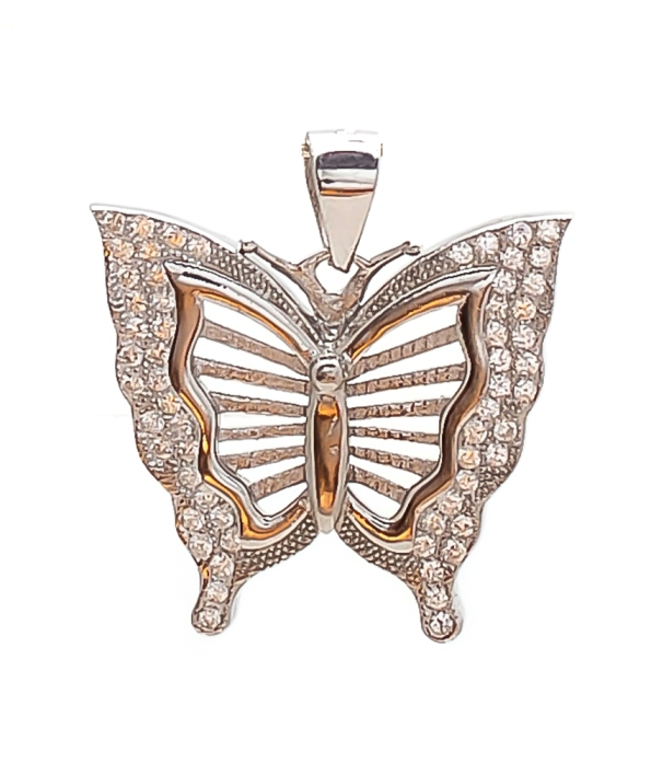 CZ Butterfly Pendant - Divine Jewels