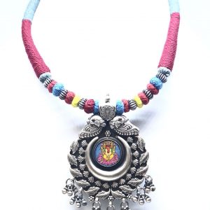 Antique Silver Ganesha Necklace
