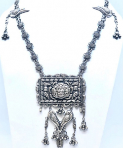 Antique Oxidized Bird Necklace