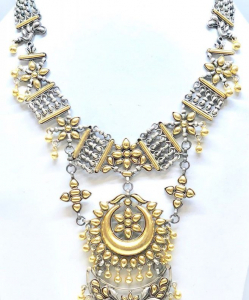 Antique Silver Gold Plated Necklace