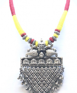 Antique Silver Oxidized Necklace