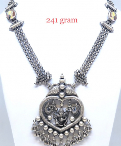 Antique Silver Designer Lord Ganesha Necklace