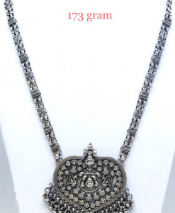 Antique Silver Designer Heart Necklace