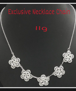 Filigree Exclusive Five Flower Necklace Chain