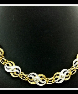Filigree Exclusive Two Tone Necklace