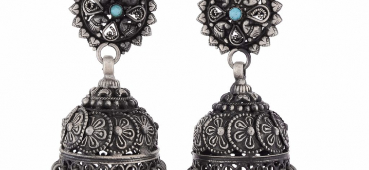 Antique Oxidized Earrings | Oxidized Jhumkas