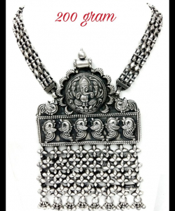 Oxidised Silver Beautiful Ganesha Exclusive Neck Piece